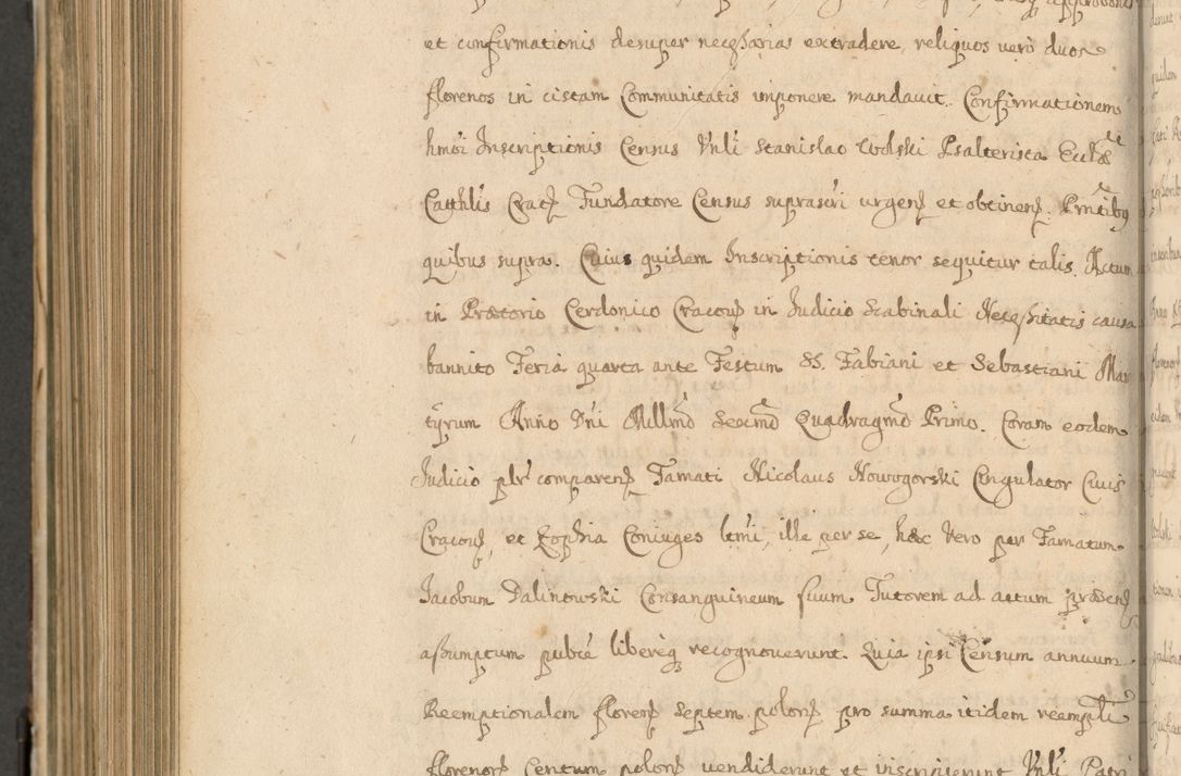 Zdjęcie nr 917 dla obiektu archiwalnego: Volumen II actorum episcopalium R. D. Petri Gembicki, episcopi Cracoviensis, locum tenente in dioecesi R. D. Alberto Lipnicki, canonico Cracoviensi post discessum R. D. Episcopi in Italiam et usque ad redditum eiusdem in Poloniam, videlicet a die 16 Novembris 1644 et per a. D. 1645 inchoative ad Septembrem. Horum videatur index ad finem huius voluminis