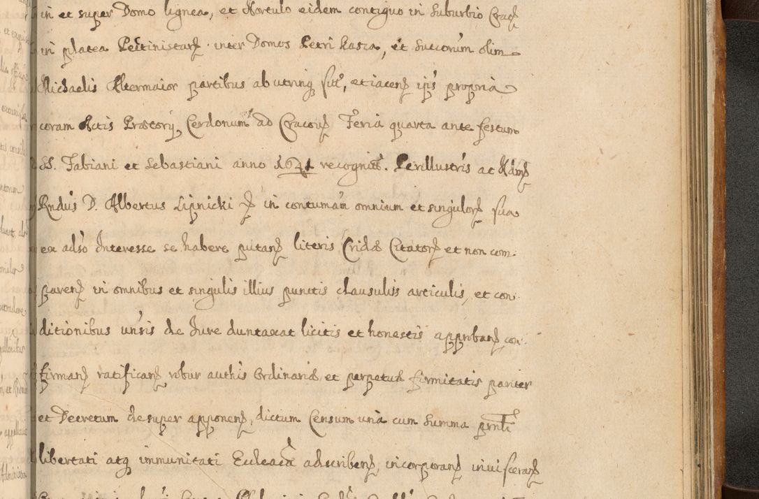 Zdjęcie nr 916 dla obiektu archiwalnego: Volumen II actorum episcopalium R. D. Petri Gembicki, episcopi Cracoviensis, locum tenente in dioecesi R. D. Alberto Lipnicki, canonico Cracoviensi post discessum R. D. Episcopi in Italiam et usque ad redditum eiusdem in Poloniam, videlicet a die 16 Novembris 1644 et per a. D. 1645 inchoative ad Septembrem. Horum videatur index ad finem huius voluminis
