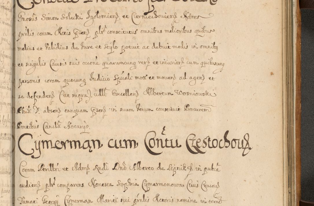 Zdjęcie nr 912 dla obiektu archiwalnego: Volumen II actorum episcopalium R. D. Petri Gembicki, episcopi Cracoviensis, locum tenente in dioecesi R. D. Alberto Lipnicki, canonico Cracoviensi post discessum R. D. Episcopi in Italiam et usque ad redditum eiusdem in Poloniam, videlicet a die 16 Novembris 1644 et per a. D. 1645 inchoative ad Septembrem. Horum videatur index ad finem huius voluminis