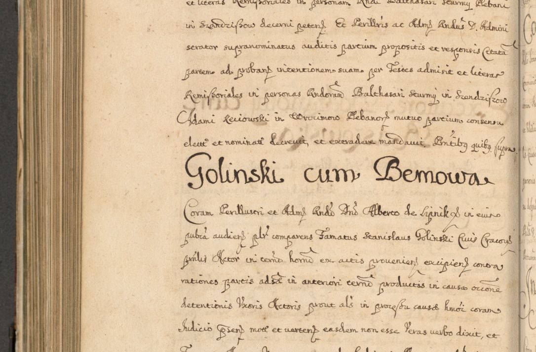 Zdjęcie nr 909 dla obiektu archiwalnego: Volumen II actorum episcopalium R. D. Petri Gembicki, episcopi Cracoviensis, locum tenente in dioecesi R. D. Alberto Lipnicki, canonico Cracoviensi post discessum R. D. Episcopi in Italiam et usque ad redditum eiusdem in Poloniam, videlicet a die 16 Novembris 1644 et per a. D. 1645 inchoative ad Septembrem. Horum videatur index ad finem huius voluminis