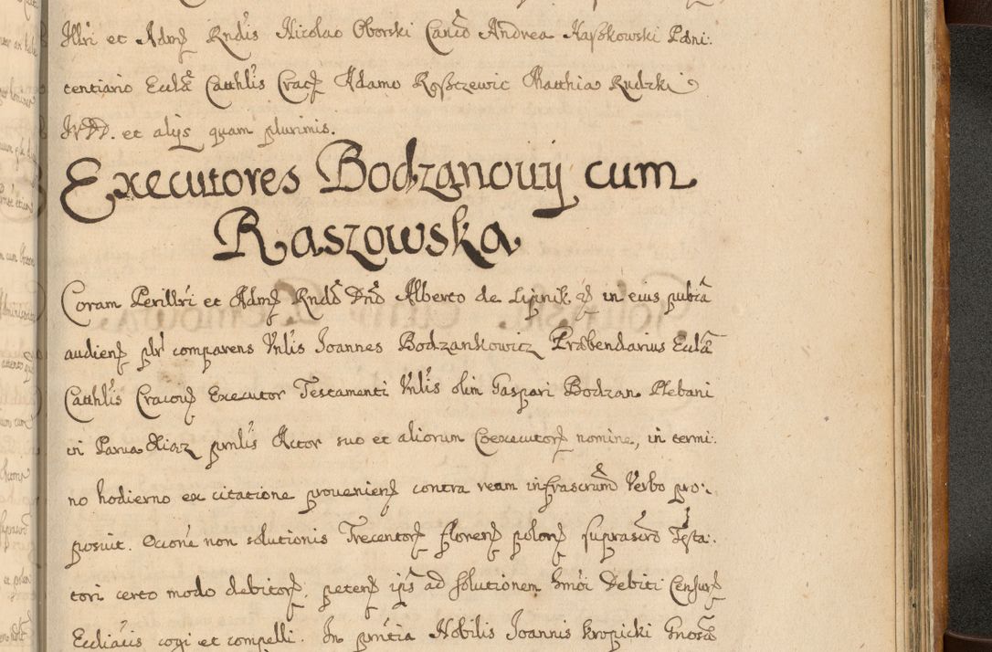 Zdjęcie nr 908 dla obiektu archiwalnego: Volumen II actorum episcopalium R. D. Petri Gembicki, episcopi Cracoviensis, locum tenente in dioecesi R. D. Alberto Lipnicki, canonico Cracoviensi post discessum R. D. Episcopi in Italiam et usque ad redditum eiusdem in Poloniam, videlicet a die 16 Novembris 1644 et per a. D. 1645 inchoative ad Septembrem. Horum videatur index ad finem huius voluminis