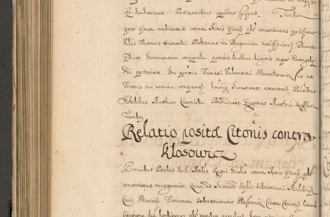 Zdjęcie nr 895 dla obiektu archiwalnego: Volumen II actorum episcopalium R. D. Petri Gembicki, episcopi Cracoviensis, locum tenente in dioecesi R. D. Alberto Lipnicki, canonico Cracoviensi post discessum R. D. Episcopi in Italiam et usque ad redditum eiusdem in Poloniam, videlicet a die 16 Novembris 1644 et per a. D. 1645 inchoative ad Septembrem. Horum videatur index ad finem huius voluminis