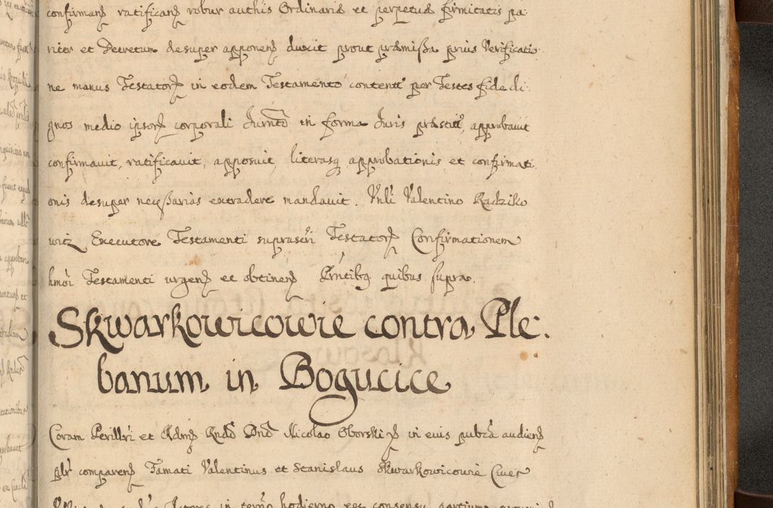 Zdjęcie nr 894 dla obiektu archiwalnego: Volumen II actorum episcopalium R. D. Petri Gembicki, episcopi Cracoviensis, locum tenente in dioecesi R. D. Alberto Lipnicki, canonico Cracoviensi post discessum R. D. Episcopi in Italiam et usque ad redditum eiusdem in Poloniam, videlicet a die 16 Novembris 1644 et per a. D. 1645 inchoative ad Septembrem. Horum videatur index ad finem huius voluminis