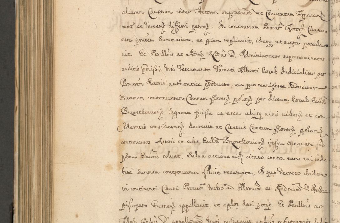 Zdjęcie nr 891 dla obiektu archiwalnego: Volumen II actorum episcopalium R. D. Petri Gembicki, episcopi Cracoviensis, locum tenente in dioecesi R. D. Alberto Lipnicki, canonico Cracoviensi post discessum R. D. Episcopi in Italiam et usque ad redditum eiusdem in Poloniam, videlicet a die 16 Novembris 1644 et per a. D. 1645 inchoative ad Septembrem. Horum videatur index ad finem huius voluminis