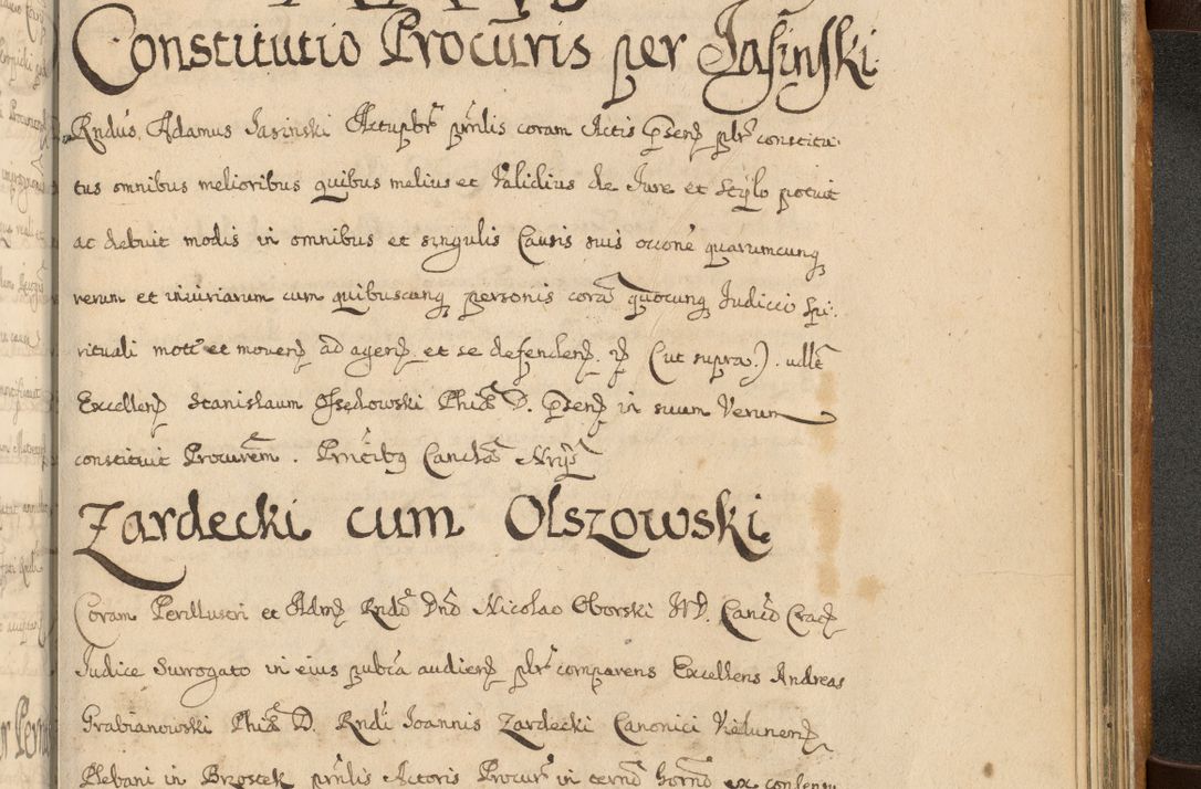 Zdjęcie nr 890 dla obiektu archiwalnego: Volumen II actorum episcopalium R. D. Petri Gembicki, episcopi Cracoviensis, locum tenente in dioecesi R. D. Alberto Lipnicki, canonico Cracoviensi post discessum R. D. Episcopi in Italiam et usque ad redditum eiusdem in Poloniam, videlicet a die 16 Novembris 1644 et per a. D. 1645 inchoative ad Septembrem. Horum videatur index ad finem huius voluminis