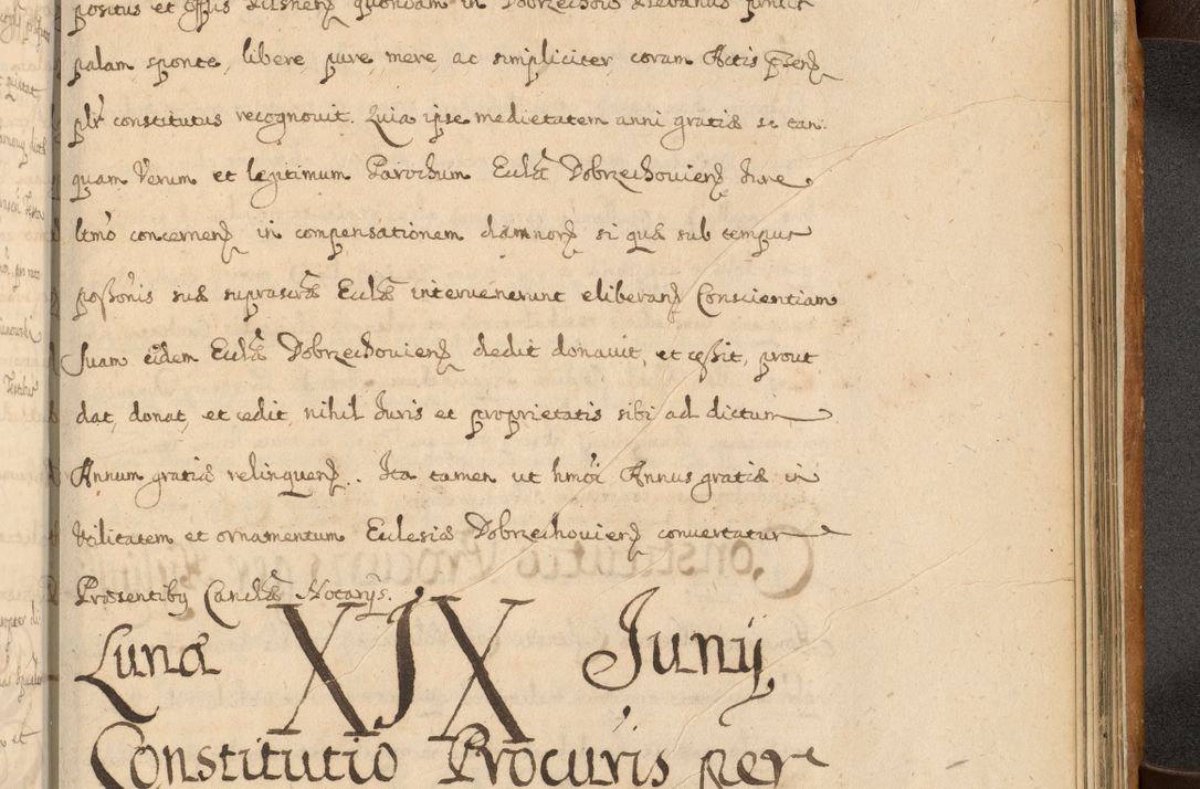 Zdjęcie nr 886 dla obiektu archiwalnego: Volumen II actorum episcopalium R. D. Petri Gembicki, episcopi Cracoviensis, locum tenente in dioecesi R. D. Alberto Lipnicki, canonico Cracoviensi post discessum R. D. Episcopi in Italiam et usque ad redditum eiusdem in Poloniam, videlicet a die 16 Novembris 1644 et per a. D. 1645 inchoative ad Septembrem. Horum videatur index ad finem huius voluminis