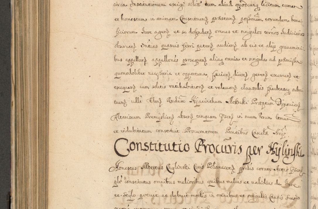 Zdjęcie nr 887 dla obiektu archiwalnego: Volumen II actorum episcopalium R. D. Petri Gembicki, episcopi Cracoviensis, locum tenente in dioecesi R. D. Alberto Lipnicki, canonico Cracoviensi post discessum R. D. Episcopi in Italiam et usque ad redditum eiusdem in Poloniam, videlicet a die 16 Novembris 1644 et per a. D. 1645 inchoative ad Septembrem. Horum videatur index ad finem huius voluminis