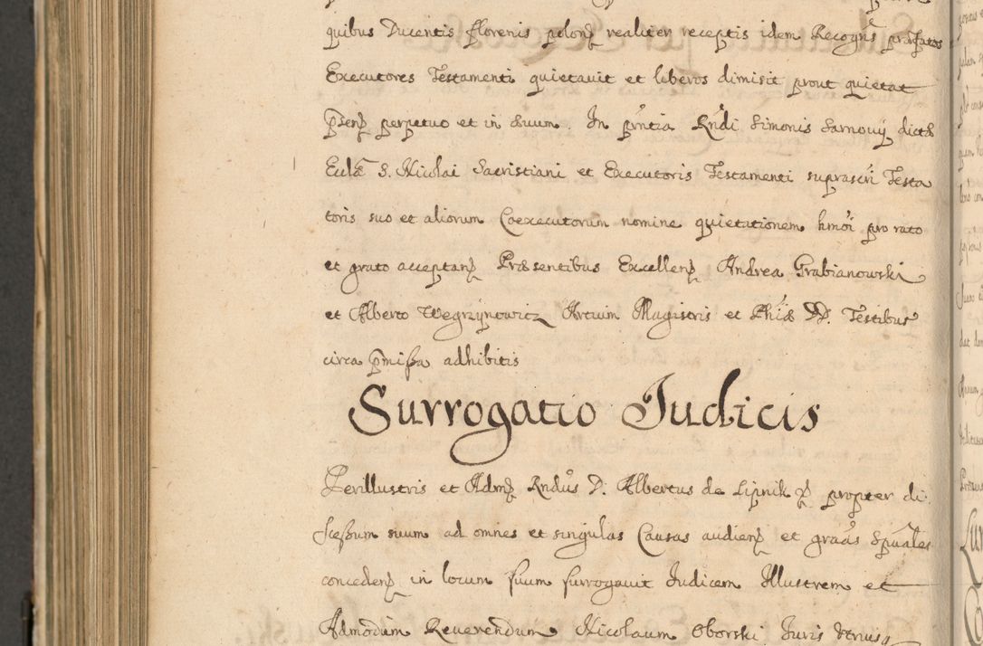Zdjęcie nr 885 dla obiektu archiwalnego: Volumen II actorum episcopalium R. D. Petri Gembicki, episcopi Cracoviensis, locum tenente in dioecesi R. D. Alberto Lipnicki, canonico Cracoviensi post discessum R. D. Episcopi in Italiam et usque ad redditum eiusdem in Poloniam, videlicet a die 16 Novembris 1644 et per a. D. 1645 inchoative ad Septembrem. Horum videatur index ad finem huius voluminis