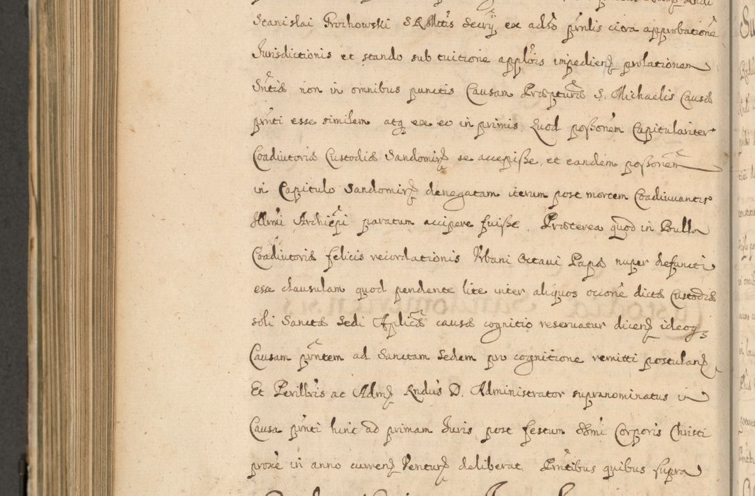 Zdjęcie nr 883 dla obiektu archiwalnego: Volumen II actorum episcopalium R. D. Petri Gembicki, episcopi Cracoviensis, locum tenente in dioecesi R. D. Alberto Lipnicki, canonico Cracoviensi post discessum R. D. Episcopi in Italiam et usque ad redditum eiusdem in Poloniam, videlicet a die 16 Novembris 1644 et per a. D. 1645 inchoative ad Septembrem. Horum videatur index ad finem huius voluminis