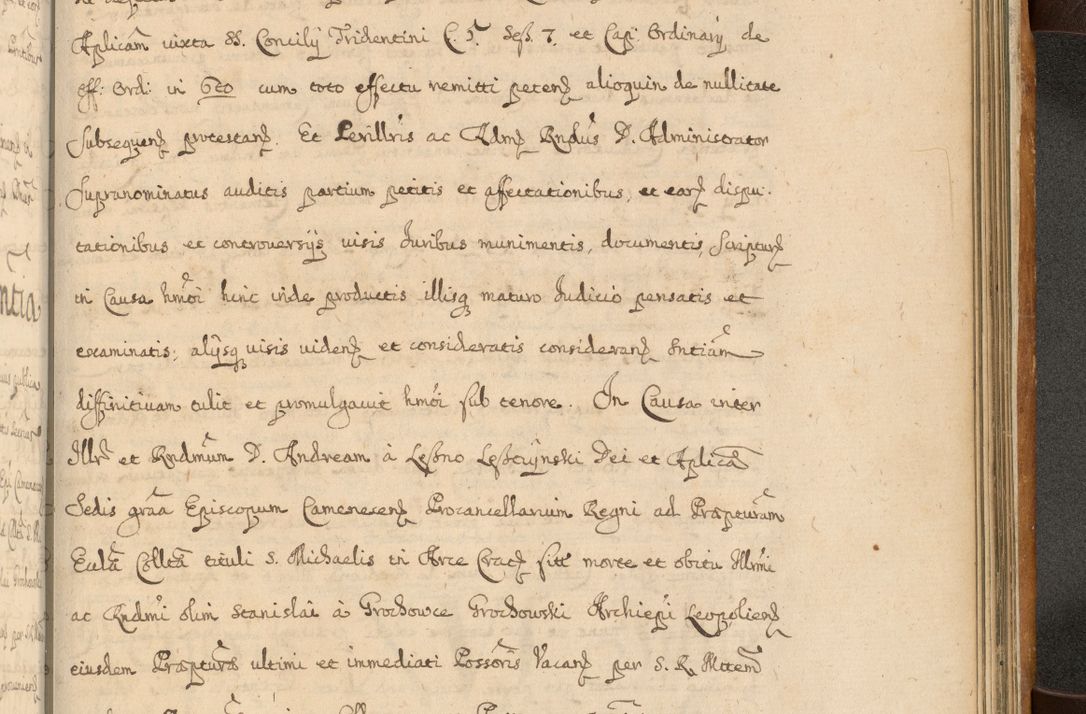 Zdjęcie nr 878 dla obiektu archiwalnego: Volumen II actorum episcopalium R. D. Petri Gembicki, episcopi Cracoviensis, locum tenente in dioecesi R. D. Alberto Lipnicki, canonico Cracoviensi post discessum R. D. Episcopi in Italiam et usque ad redditum eiusdem in Poloniam, videlicet a die 16 Novembris 1644 et per a. D. 1645 inchoative ad Septembrem. Horum videatur index ad finem huius voluminis