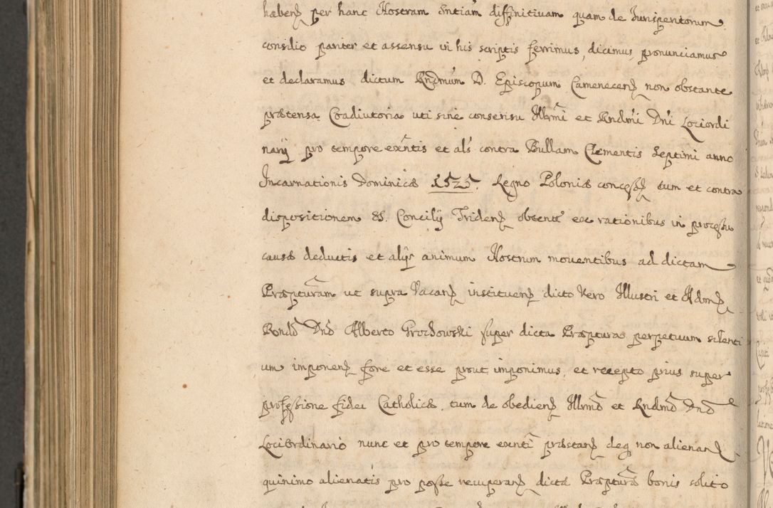 Zdjęcie nr 879 dla obiektu archiwalnego: Volumen II actorum episcopalium R. D. Petri Gembicki, episcopi Cracoviensis, locum tenente in dioecesi R. D. Alberto Lipnicki, canonico Cracoviensi post discessum R. D. Episcopi in Italiam et usque ad redditum eiusdem in Poloniam, videlicet a die 16 Novembris 1644 et per a. D. 1645 inchoative ad Septembrem. Horum videatur index ad finem huius voluminis