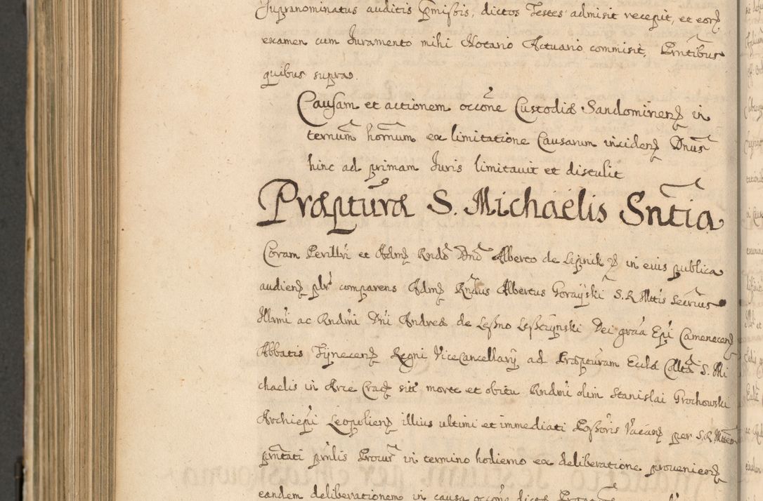 Zdjęcie nr 877 dla obiektu archiwalnego: Volumen II actorum episcopalium R. D. Petri Gembicki, episcopi Cracoviensis, locum tenente in dioecesi R. D. Alberto Lipnicki, canonico Cracoviensi post discessum R. D. Episcopi in Italiam et usque ad redditum eiusdem in Poloniam, videlicet a die 16 Novembris 1644 et per a. D. 1645 inchoative ad Septembrem. Horum videatur index ad finem huius voluminis