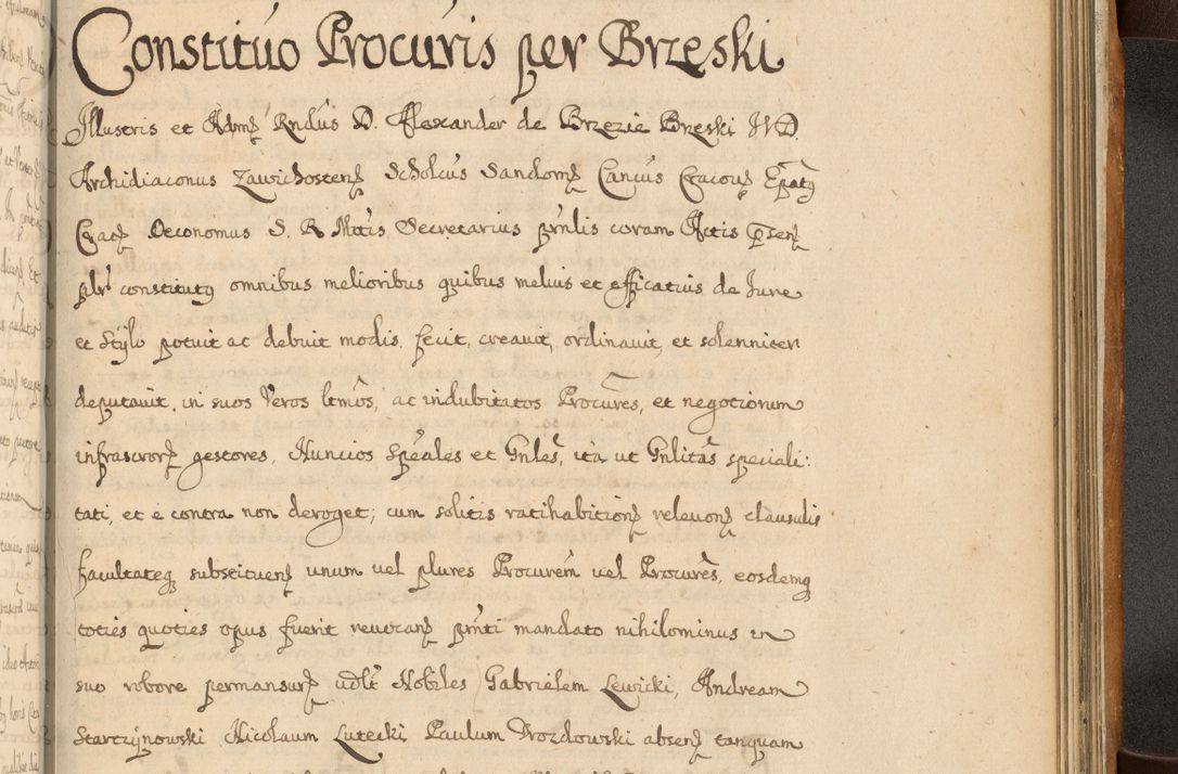 Zdjęcie nr 870 dla obiektu archiwalnego: Volumen II actorum episcopalium R. D. Petri Gembicki, episcopi Cracoviensis, locum tenente in dioecesi R. D. Alberto Lipnicki, canonico Cracoviensi post discessum R. D. Episcopi in Italiam et usque ad redditum eiusdem in Poloniam, videlicet a die 16 Novembris 1644 et per a. D. 1645 inchoative ad Septembrem. Horum videatur index ad finem huius voluminis