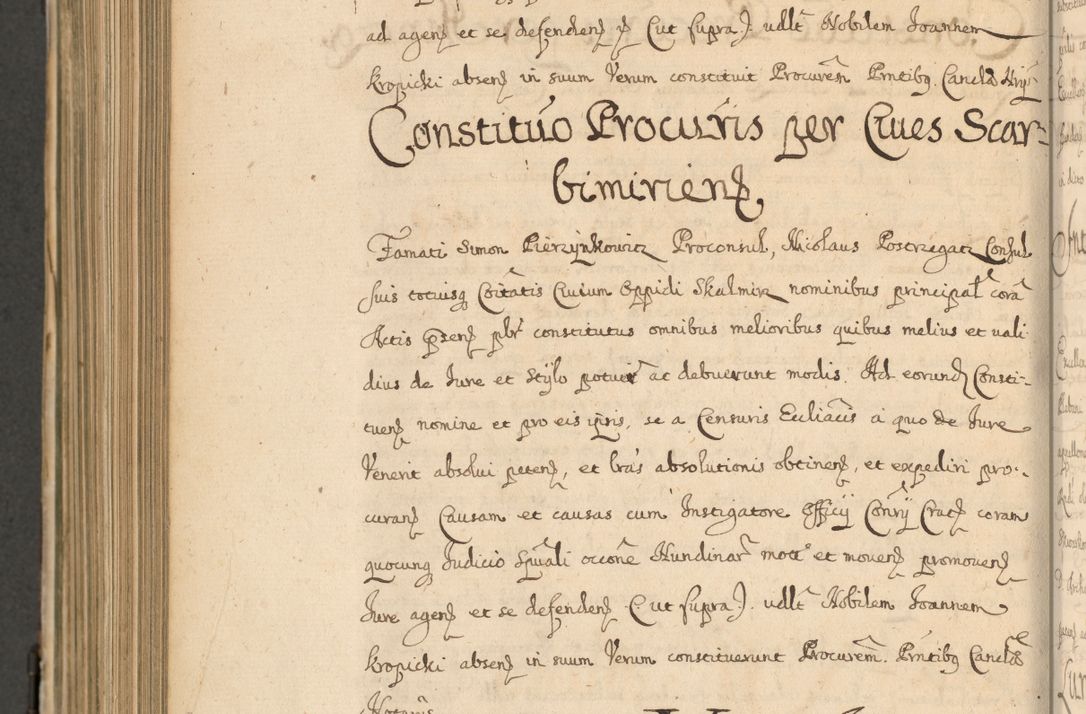 Zdjęcie nr 861 dla obiektu archiwalnego: Volumen II actorum episcopalium R. D. Petri Gembicki, episcopi Cracoviensis, locum tenente in dioecesi R. D. Alberto Lipnicki, canonico Cracoviensi post discessum R. D. Episcopi in Italiam et usque ad redditum eiusdem in Poloniam, videlicet a die 16 Novembris 1644 et per a. D. 1645 inchoative ad Septembrem. Horum videatur index ad finem huius voluminis