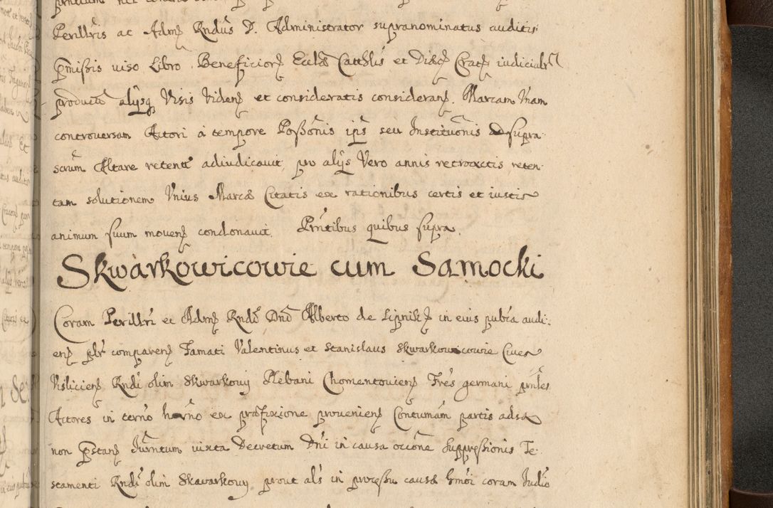 Zdjęcie nr 856 dla obiektu archiwalnego: Volumen II actorum episcopalium R. D. Petri Gembicki, episcopi Cracoviensis, locum tenente in dioecesi R. D. Alberto Lipnicki, canonico Cracoviensi post discessum R. D. Episcopi in Italiam et usque ad redditum eiusdem in Poloniam, videlicet a die 16 Novembris 1644 et per a. D. 1645 inchoative ad Septembrem. Horum videatur index ad finem huius voluminis