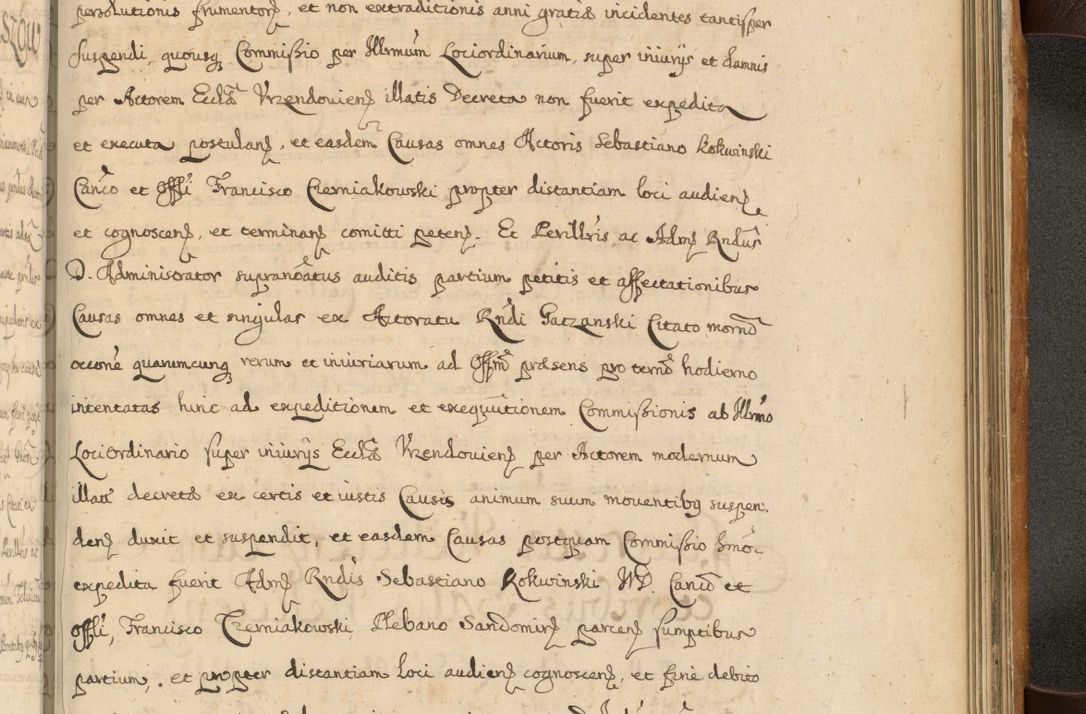 Zdjęcie nr 854 dla obiektu archiwalnego: Volumen II actorum episcopalium R. D. Petri Gembicki, episcopi Cracoviensis, locum tenente in dioecesi R. D. Alberto Lipnicki, canonico Cracoviensi post discessum R. D. Episcopi in Italiam et usque ad redditum eiusdem in Poloniam, videlicet a die 16 Novembris 1644 et per a. D. 1645 inchoative ad Septembrem. Horum videatur index ad finem huius voluminis
