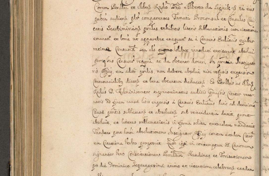 Zdjęcie nr 851 dla obiektu archiwalnego: Volumen II actorum episcopalium R. D. Petri Gembicki, episcopi Cracoviensis, locum tenente in dioecesi R. D. Alberto Lipnicki, canonico Cracoviensi post discessum R. D. Episcopi in Italiam et usque ad redditum eiusdem in Poloniam, videlicet a die 16 Novembris 1644 et per a. D. 1645 inchoative ad Septembrem. Horum videatur index ad finem huius voluminis