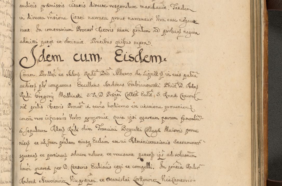 Zdjęcie nr 850 dla obiektu archiwalnego: Volumen II actorum episcopalium R. D. Petri Gembicki, episcopi Cracoviensis, locum tenente in dioecesi R. D. Alberto Lipnicki, canonico Cracoviensi post discessum R. D. Episcopi in Italiam et usque ad redditum eiusdem in Poloniam, videlicet a die 16 Novembris 1644 et per a. D. 1645 inchoative ad Septembrem. Horum videatur index ad finem huius voluminis