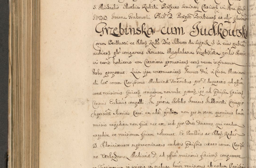 Zdjęcie nr 845 dla obiektu archiwalnego: Volumen II actorum episcopalium R. D. Petri Gembicki, episcopi Cracoviensis, locum tenente in dioecesi R. D. Alberto Lipnicki, canonico Cracoviensi post discessum R. D. Episcopi in Italiam et usque ad redditum eiusdem in Poloniam, videlicet a die 16 Novembris 1644 et per a. D. 1645 inchoative ad Septembrem. Horum videatur index ad finem huius voluminis