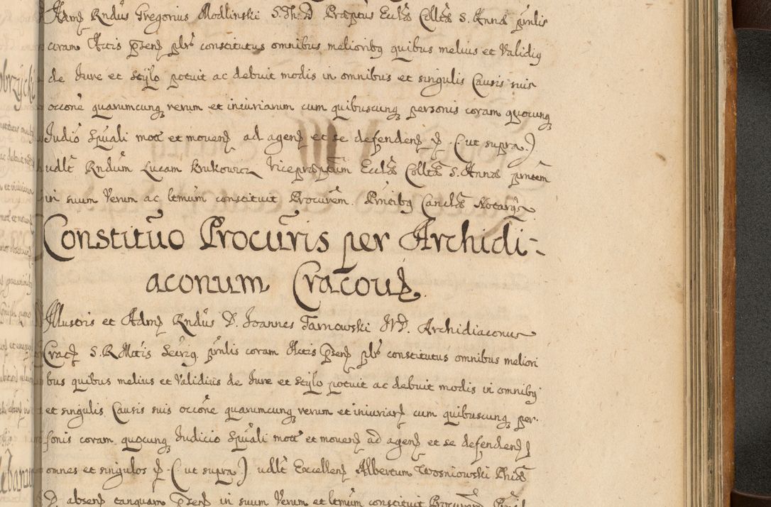 Zdjęcie nr 840 dla obiektu archiwalnego: Volumen II actorum episcopalium R. D. Petri Gembicki, episcopi Cracoviensis, locum tenente in dioecesi R. D. Alberto Lipnicki, canonico Cracoviensi post discessum R. D. Episcopi in Italiam et usque ad redditum eiusdem in Poloniam, videlicet a die 16 Novembris 1644 et per a. D. 1645 inchoative ad Septembrem. Horum videatur index ad finem huius voluminis