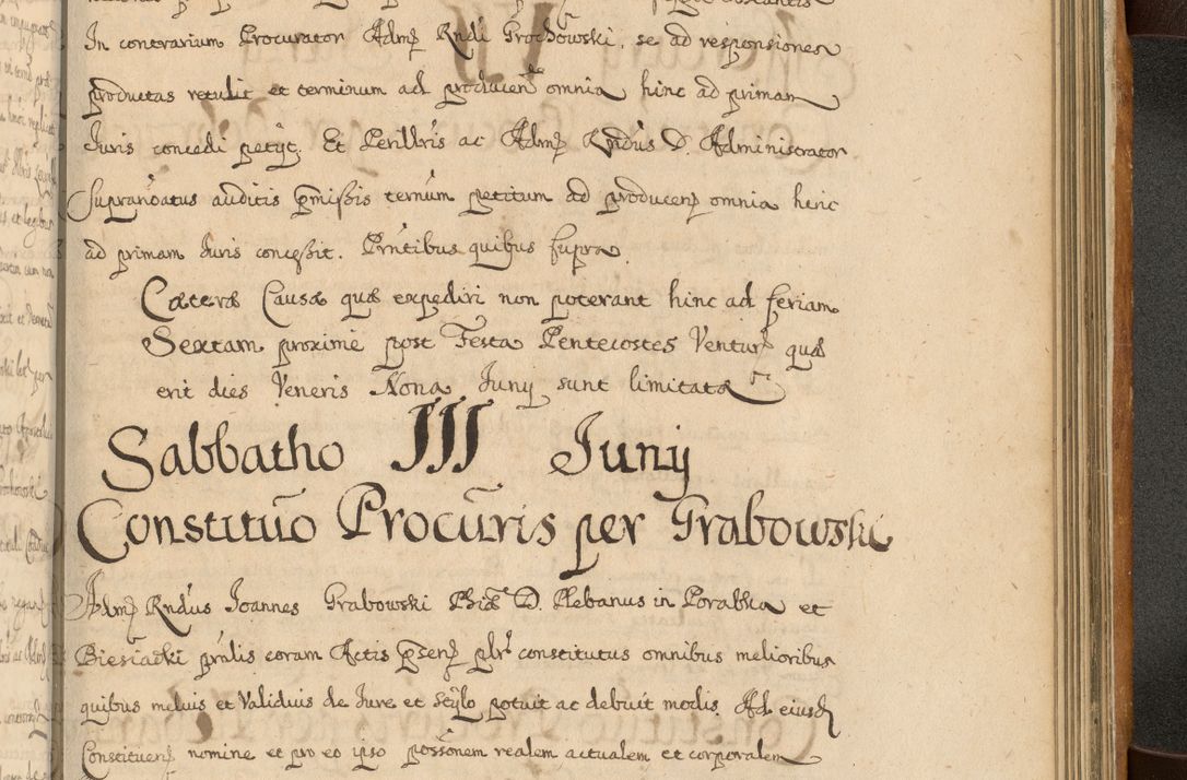 Zdjęcie nr 838 dla obiektu archiwalnego: Volumen II actorum episcopalium R. D. Petri Gembicki, episcopi Cracoviensis, locum tenente in dioecesi R. D. Alberto Lipnicki, canonico Cracoviensi post discessum R. D. Episcopi in Italiam et usque ad redditum eiusdem in Poloniam, videlicet a die 16 Novembris 1644 et per a. D. 1645 inchoative ad Septembrem. Horum videatur index ad finem huius voluminis