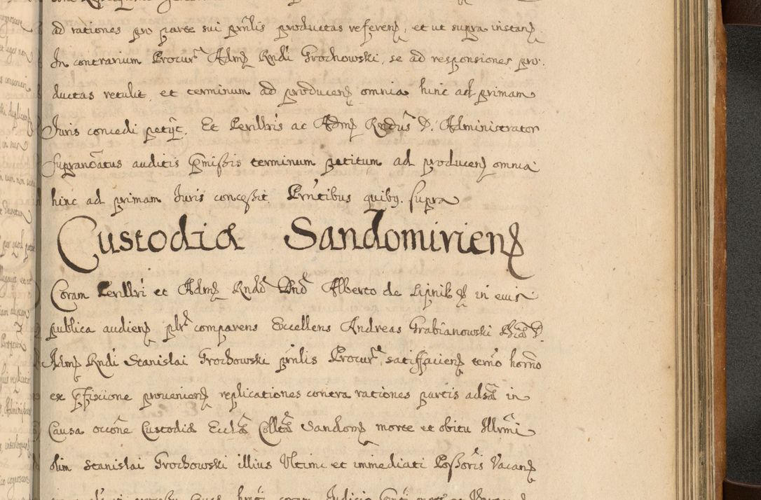 Zdjęcie nr 836 dla obiektu archiwalnego: Volumen II actorum episcopalium R. D. Petri Gembicki, episcopi Cracoviensis, locum tenente in dioecesi R. D. Alberto Lipnicki, canonico Cracoviensi post discessum R. D. Episcopi in Italiam et usque ad redditum eiusdem in Poloniam, videlicet a die 16 Novembris 1644 et per a. D. 1645 inchoative ad Septembrem. Horum videatur index ad finem huius voluminis