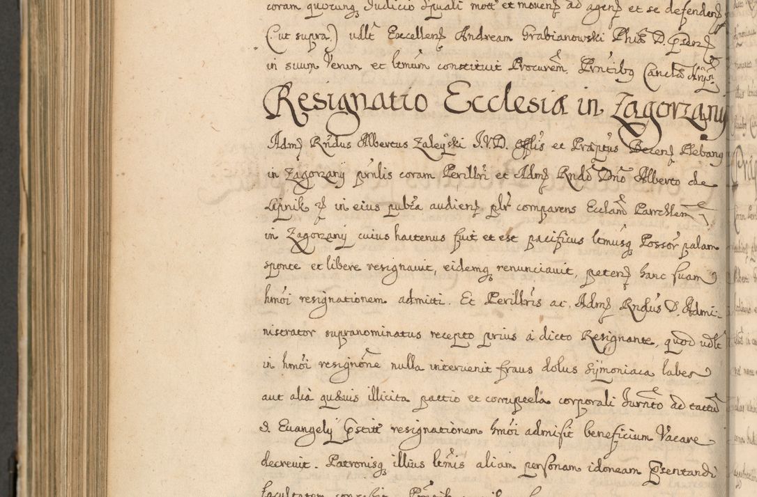 Zdjęcie nr 833 dla obiektu archiwalnego: Volumen II actorum episcopalium R. D. Petri Gembicki, episcopi Cracoviensis, locum tenente in dioecesi R. D. Alberto Lipnicki, canonico Cracoviensi post discessum R. D. Episcopi in Italiam et usque ad redditum eiusdem in Poloniam, videlicet a die 16 Novembris 1644 et per a. D. 1645 inchoative ad Septembrem. Horum videatur index ad finem huius voluminis