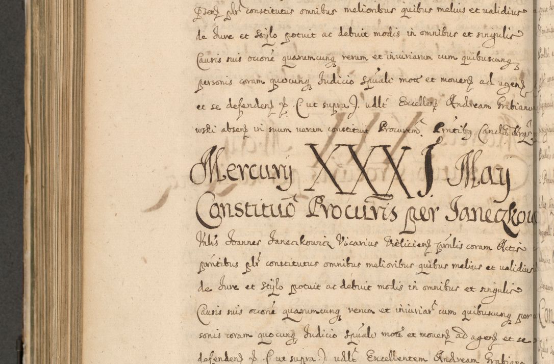 Zdjęcie nr 819 dla obiektu archiwalnego: Volumen II actorum episcopalium R. D. Petri Gembicki, episcopi Cracoviensis, locum tenente in dioecesi R. D. Alberto Lipnicki, canonico Cracoviensi post discessum R. D. Episcopi in Italiam et usque ad redditum eiusdem in Poloniam, videlicet a die 16 Novembris 1644 et per a. D. 1645 inchoative ad Septembrem. Horum videatur index ad finem huius voluminis