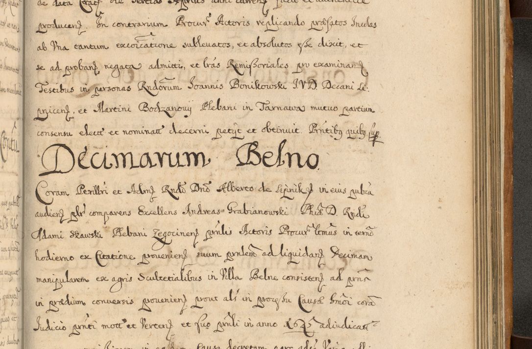 Zdjęcie nr 812 dla obiektu archiwalnego: Volumen II actorum episcopalium R. D. Petri Gembicki, episcopi Cracoviensis, locum tenente in dioecesi R. D. Alberto Lipnicki, canonico Cracoviensi post discessum R. D. Episcopi in Italiam et usque ad redditum eiusdem in Poloniam, videlicet a die 16 Novembris 1644 et per a. D. 1645 inchoative ad Septembrem. Horum videatur index ad finem huius voluminis