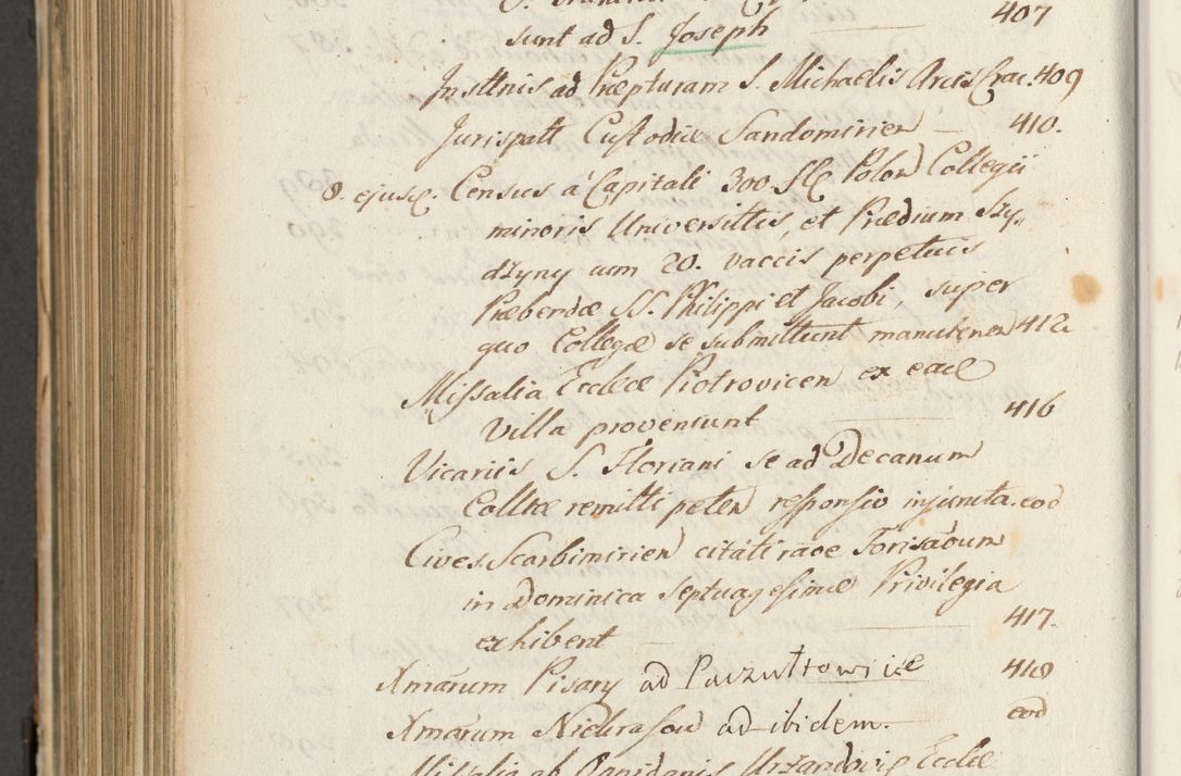 Zdjęcie nr 1115 dla obiektu archiwalnego: Volumen II actorum episcopalium R. D. Petri Gembicki, episcopi Cracoviensis, locum tenente in dioecesi R. D. Alberto Lipnicki, canonico Cracoviensi post discessum R. D. Episcopi in Italiam et usque ad redditum eiusdem in Poloniam, videlicet a die 16 Novembris 1644 et per a. D. 1645 inchoative ad Septembrem. Horum videatur index ad finem huius voluminis
