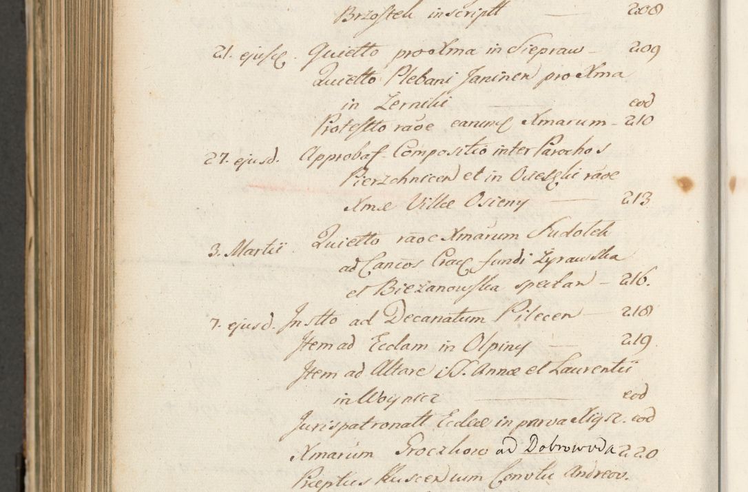 Zdjęcie nr 1107 dla obiektu archiwalnego: Volumen II actorum episcopalium R. D. Petri Gembicki, episcopi Cracoviensis, locum tenente in dioecesi R. D. Alberto Lipnicki, canonico Cracoviensi post discessum R. D. Episcopi in Italiam et usque ad redditum eiusdem in Poloniam, videlicet a die 16 Novembris 1644 et per a. D. 1645 inchoative ad Septembrem. Horum videatur index ad finem huius voluminis