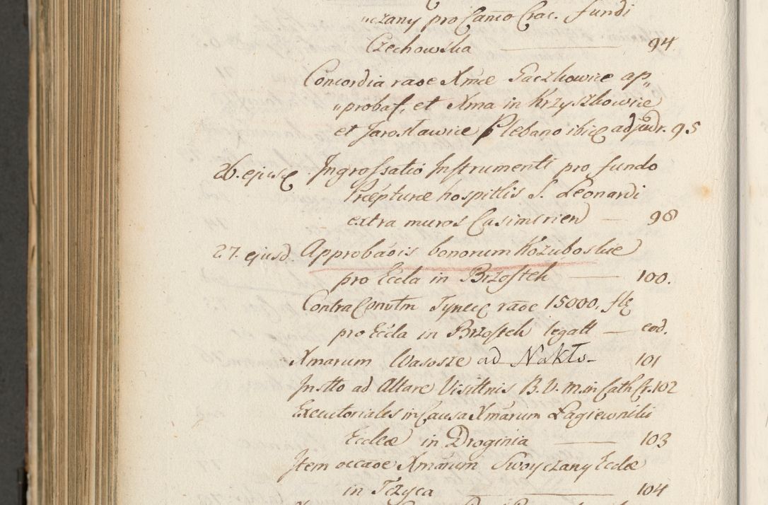 Zdjęcie nr 1103 dla obiektu archiwalnego: Volumen II actorum episcopalium R. D. Petri Gembicki, episcopi Cracoviensis, locum tenente in dioecesi R. D. Alberto Lipnicki, canonico Cracoviensi post discessum R. D. Episcopi in Italiam et usque ad redditum eiusdem in Poloniam, videlicet a die 16 Novembris 1644 et per a. D. 1645 inchoative ad Septembrem. Horum videatur index ad finem huius voluminis