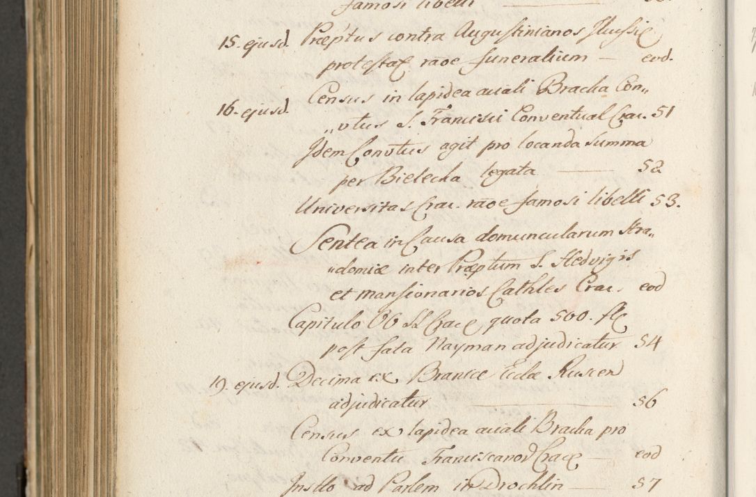 Zdjęcie nr 1101 dla obiektu archiwalnego: Volumen II actorum episcopalium R. D. Petri Gembicki, episcopi Cracoviensis, locum tenente in dioecesi R. D. Alberto Lipnicki, canonico Cracoviensi post discessum R. D. Episcopi in Italiam et usque ad redditum eiusdem in Poloniam, videlicet a die 16 Novembris 1644 et per a. D. 1645 inchoative ad Septembrem. Horum videatur index ad finem huius voluminis