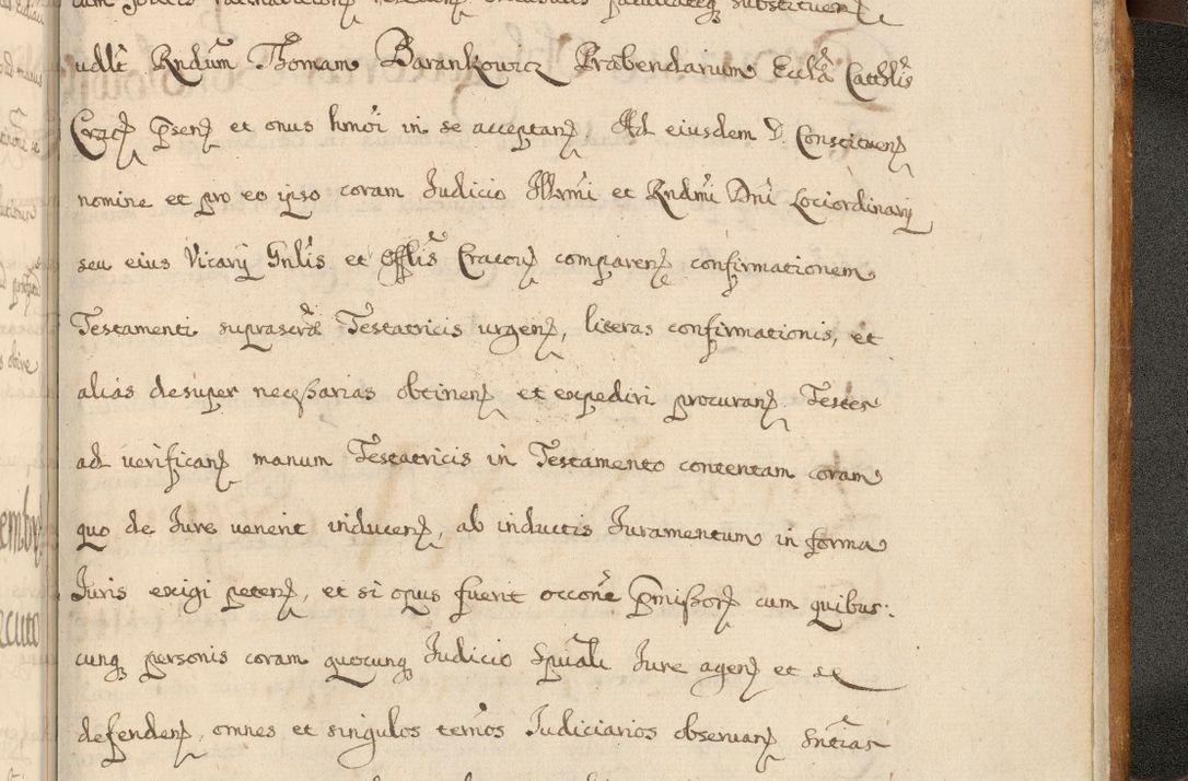 Zdjęcie nr 1090 dla obiektu archiwalnego: Volumen II actorum episcopalium R. D. Petri Gembicki, episcopi Cracoviensis, locum tenente in dioecesi R. D. Alberto Lipnicki, canonico Cracoviensi post discessum R. D. Episcopi in Italiam et usque ad redditum eiusdem in Poloniam, videlicet a die 16 Novembris 1644 et per a. D. 1645 inchoative ad Septembrem. Horum videatur index ad finem huius voluminis