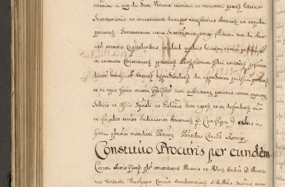 Zdjęcie nr 1085 dla obiektu archiwalnego: Volumen II actorum episcopalium R. D. Petri Gembicki, episcopi Cracoviensis, locum tenente in dioecesi R. D. Alberto Lipnicki, canonico Cracoviensi post discessum R. D. Episcopi in Italiam et usque ad redditum eiusdem in Poloniam, videlicet a die 16 Novembris 1644 et per a. D. 1645 inchoative ad Septembrem. Horum videatur index ad finem huius voluminis