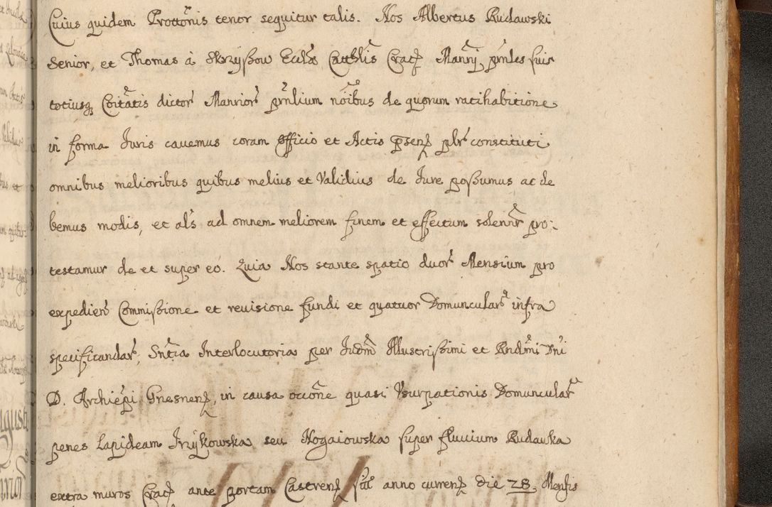 Zdjęcie nr 1080 dla obiektu archiwalnego: Volumen II actorum episcopalium R. D. Petri Gembicki, episcopi Cracoviensis, locum tenente in dioecesi R. D. Alberto Lipnicki, canonico Cracoviensi post discessum R. D. Episcopi in Italiam et usque ad redditum eiusdem in Poloniam, videlicet a die 16 Novembris 1644 et per a. D. 1645 inchoative ad Septembrem. Horum videatur index ad finem huius voluminis