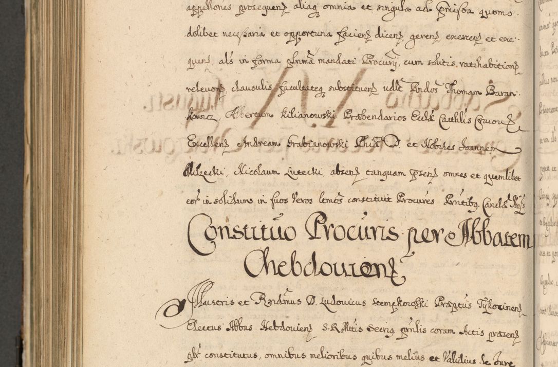 Zdjęcie nr 1075 dla obiektu archiwalnego: Volumen II actorum episcopalium R. D. Petri Gembicki, episcopi Cracoviensis, locum tenente in dioecesi R. D. Alberto Lipnicki, canonico Cracoviensi post discessum R. D. Episcopi in Italiam et usque ad redditum eiusdem in Poloniam, videlicet a die 16 Novembris 1644 et per a. D. 1645 inchoative ad Septembrem. Horum videatur index ad finem huius voluminis