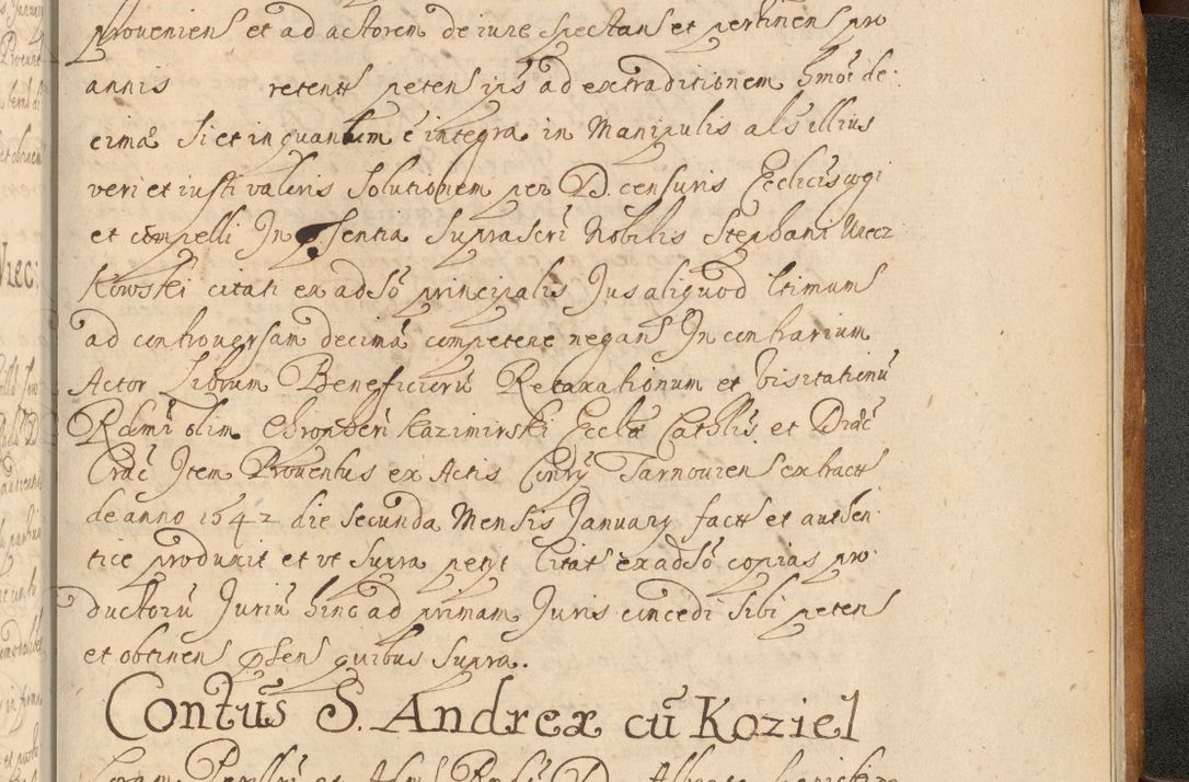 Zdjęcie nr 1070 dla obiektu archiwalnego: Volumen II actorum episcopalium R. D. Petri Gembicki, episcopi Cracoviensis, locum tenente in dioecesi R. D. Alberto Lipnicki, canonico Cracoviensi post discessum R. D. Episcopi in Italiam et usque ad redditum eiusdem in Poloniam, videlicet a die 16 Novembris 1644 et per a. D. 1645 inchoative ad Septembrem. Horum videatur index ad finem huius voluminis