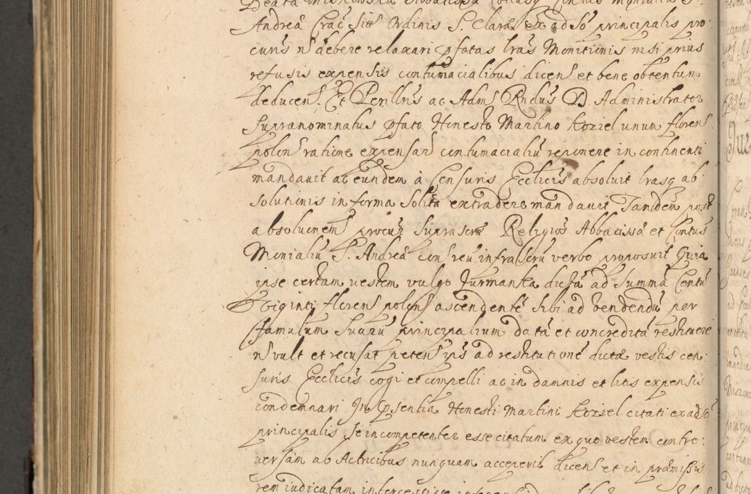 Zdjęcie nr 1071 dla obiektu archiwalnego: Volumen II actorum episcopalium R. D. Petri Gembicki, episcopi Cracoviensis, locum tenente in dioecesi R. D. Alberto Lipnicki, canonico Cracoviensi post discessum R. D. Episcopi in Italiam et usque ad redditum eiusdem in Poloniam, videlicet a die 16 Novembris 1644 et per a. D. 1645 inchoative ad Septembrem. Horum videatur index ad finem huius voluminis