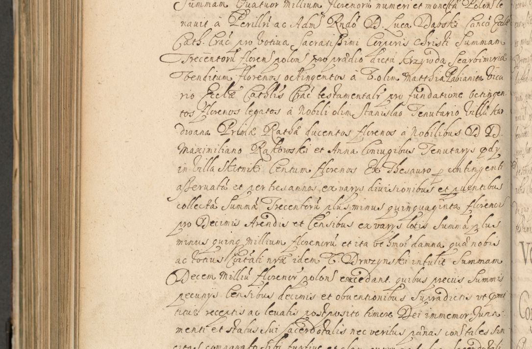 Zdjęcie nr 1059 dla obiektu archiwalnego: Volumen II actorum episcopalium R. D. Petri Gembicki, episcopi Cracoviensis, locum tenente in dioecesi R. D. Alberto Lipnicki, canonico Cracoviensi post discessum R. D. Episcopi in Italiam et usque ad redditum eiusdem in Poloniam, videlicet a die 16 Novembris 1644 et per a. D. 1645 inchoative ad Septembrem. Horum videatur index ad finem huius voluminis