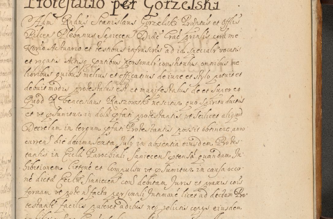Zdjęcie nr 1052 dla obiektu archiwalnego: Volumen II actorum episcopalium R. D. Petri Gembicki, episcopi Cracoviensis, locum tenente in dioecesi R. D. Alberto Lipnicki, canonico Cracoviensi post discessum R. D. Episcopi in Italiam et usque ad redditum eiusdem in Poloniam, videlicet a die 16 Novembris 1644 et per a. D. 1645 inchoative ad Septembrem. Horum videatur index ad finem huius voluminis