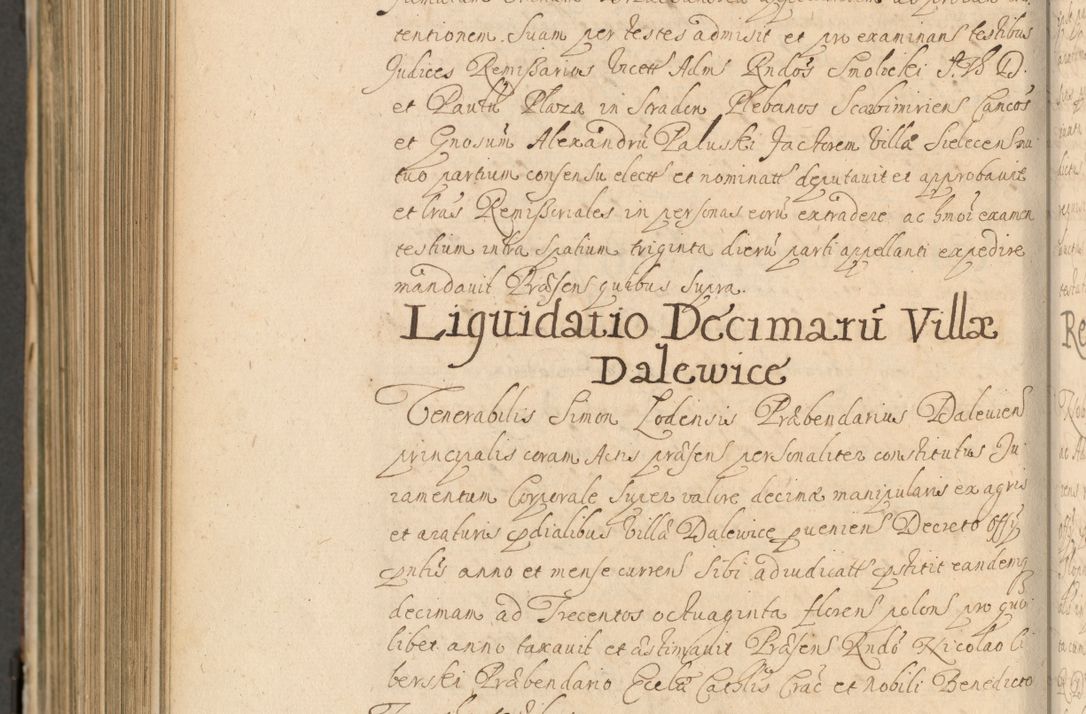 Zdjęcie nr 1049 dla obiektu archiwalnego: Volumen II actorum episcopalium R. D. Petri Gembicki, episcopi Cracoviensis, locum tenente in dioecesi R. D. Alberto Lipnicki, canonico Cracoviensi post discessum R. D. Episcopi in Italiam et usque ad redditum eiusdem in Poloniam, videlicet a die 16 Novembris 1644 et per a. D. 1645 inchoative ad Septembrem. Horum videatur index ad finem huius voluminis