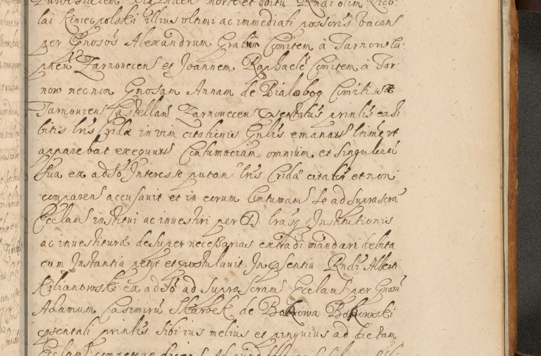 Zdjęcie nr 1044 dla obiektu archiwalnego: Volumen II actorum episcopalium R. D. Petri Gembicki, episcopi Cracoviensis, locum tenente in dioecesi R. D. Alberto Lipnicki, canonico Cracoviensi post discessum R. D. Episcopi in Italiam et usque ad redditum eiusdem in Poloniam, videlicet a die 16 Novembris 1644 et per a. D. 1645 inchoative ad Septembrem. Horum videatur index ad finem huius voluminis