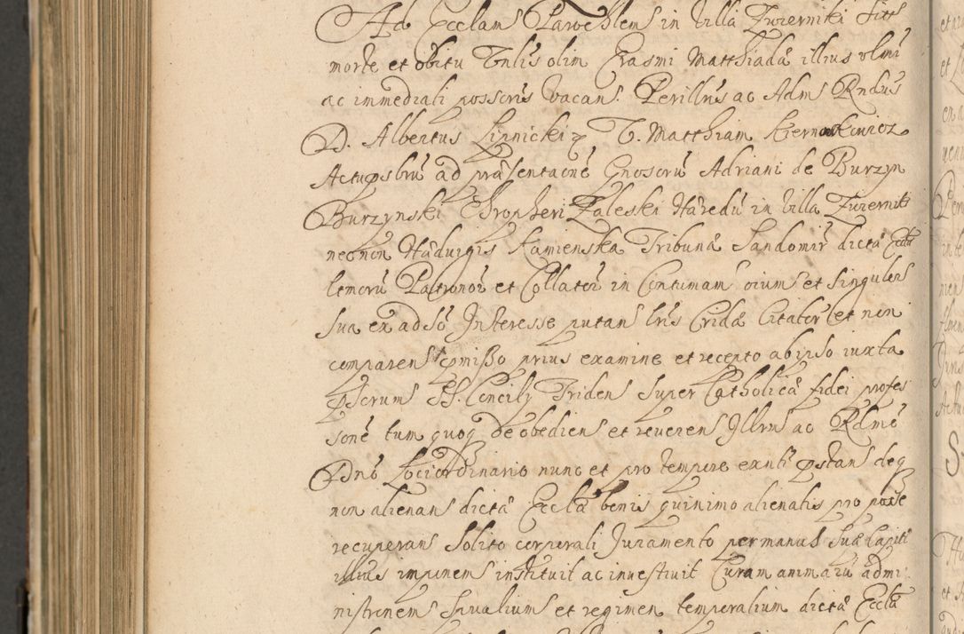Zdjęcie nr 1045 dla obiektu archiwalnego: Volumen II actorum episcopalium R. D. Petri Gembicki, episcopi Cracoviensis, locum tenente in dioecesi R. D. Alberto Lipnicki, canonico Cracoviensi post discessum R. D. Episcopi in Italiam et usque ad redditum eiusdem in Poloniam, videlicet a die 16 Novembris 1644 et per a. D. 1645 inchoative ad Septembrem. Horum videatur index ad finem huius voluminis