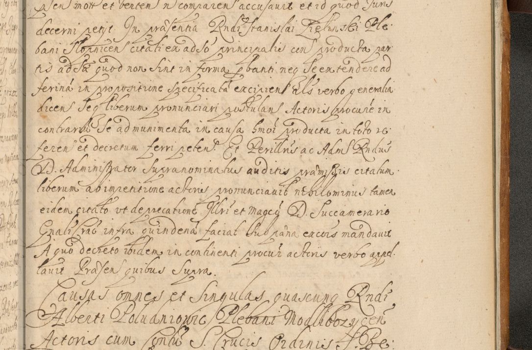 Zdjęcie nr 1034 dla obiektu archiwalnego: Volumen II actorum episcopalium R. D. Petri Gembicki, episcopi Cracoviensis, locum tenente in dioecesi R. D. Alberto Lipnicki, canonico Cracoviensi post discessum R. D. Episcopi in Italiam et usque ad redditum eiusdem in Poloniam, videlicet a die 16 Novembris 1644 et per a. D. 1645 inchoative ad Septembrem. Horum videatur index ad finem huius voluminis