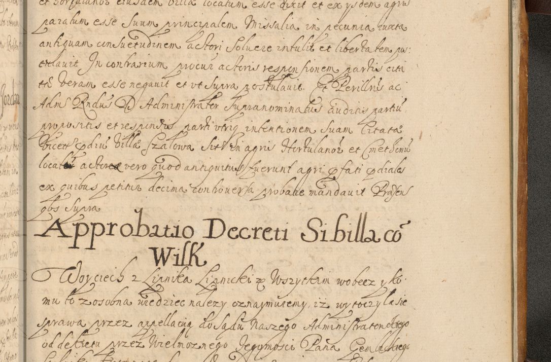 Zdjęcie nr 1032 dla obiektu archiwalnego: Volumen II actorum episcopalium R. D. Petri Gembicki, episcopi Cracoviensis, locum tenente in dioecesi R. D. Alberto Lipnicki, canonico Cracoviensi post discessum R. D. Episcopi in Italiam et usque ad redditum eiusdem in Poloniam, videlicet a die 16 Novembris 1644 et per a. D. 1645 inchoative ad Septembrem. Horum videatur index ad finem huius voluminis
