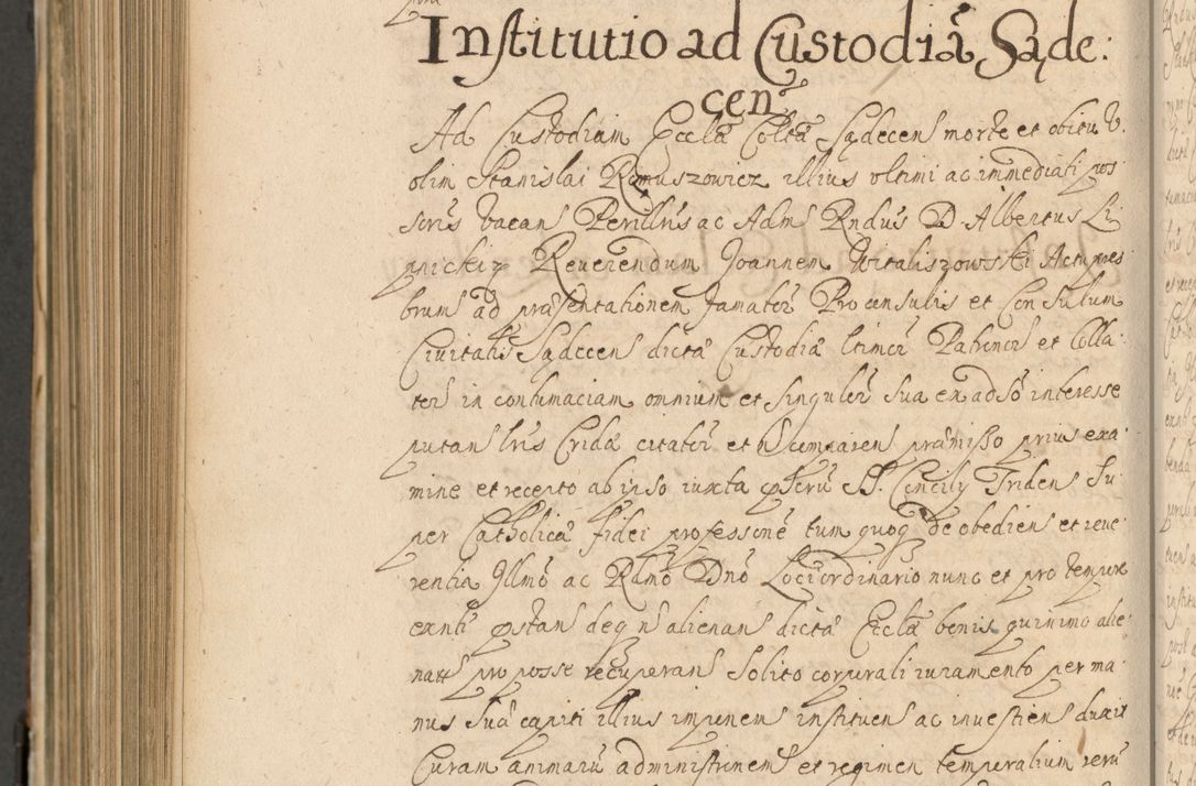 Zdjęcie nr 1027 dla obiektu archiwalnego: Volumen II actorum episcopalium R. D. Petri Gembicki, episcopi Cracoviensis, locum tenente in dioecesi R. D. Alberto Lipnicki, canonico Cracoviensi post discessum R. D. Episcopi in Italiam et usque ad redditum eiusdem in Poloniam, videlicet a die 16 Novembris 1644 et per a. D. 1645 inchoative ad Septembrem. Horum videatur index ad finem huius voluminis