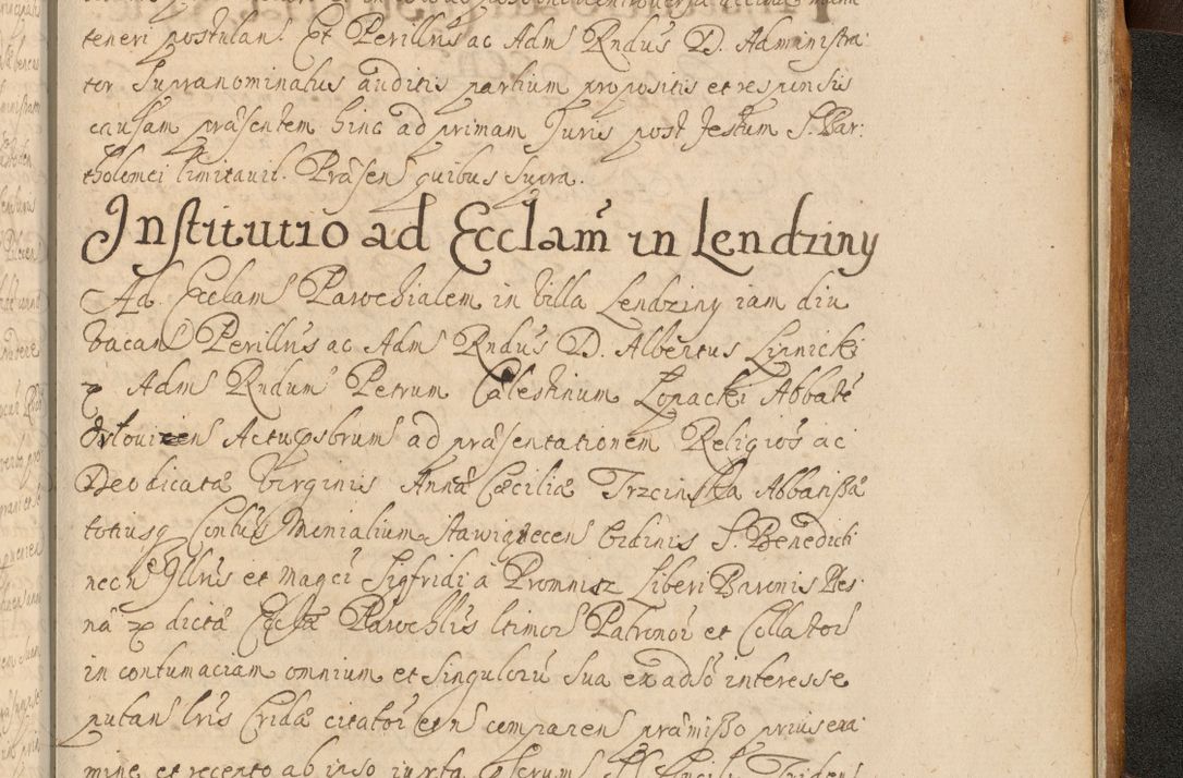 Zdjęcie nr 1026 dla obiektu archiwalnego: Volumen II actorum episcopalium R. D. Petri Gembicki, episcopi Cracoviensis, locum tenente in dioecesi R. D. Alberto Lipnicki, canonico Cracoviensi post discessum R. D. Episcopi in Italiam et usque ad redditum eiusdem in Poloniam, videlicet a die 16 Novembris 1644 et per a. D. 1645 inchoative ad Septembrem. Horum videatur index ad finem huius voluminis