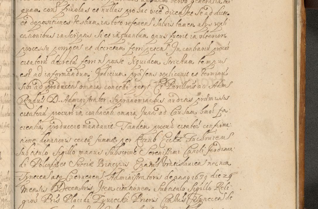 Zdjęcie nr 1018 dla obiektu archiwalnego: Volumen II actorum episcopalium R. D. Petri Gembicki, episcopi Cracoviensis, locum tenente in dioecesi R. D. Alberto Lipnicki, canonico Cracoviensi post discessum R. D. Episcopi in Italiam et usque ad redditum eiusdem in Poloniam, videlicet a die 16 Novembris 1644 et per a. D. 1645 inchoative ad Septembrem. Horum videatur index ad finem huius voluminis
