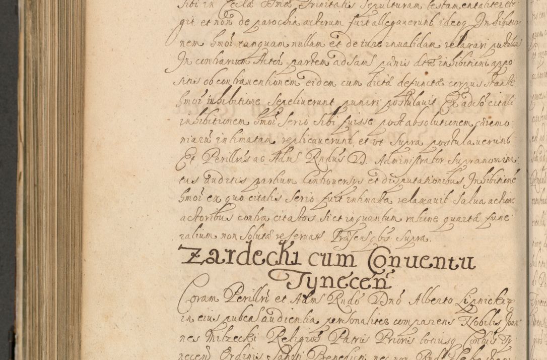 Zdjęcie nr 1017 dla obiektu archiwalnego: Volumen II actorum episcopalium R. D. Petri Gembicki, episcopi Cracoviensis, locum tenente in dioecesi R. D. Alberto Lipnicki, canonico Cracoviensi post discessum R. D. Episcopi in Italiam et usque ad redditum eiusdem in Poloniam, videlicet a die 16 Novembris 1644 et per a. D. 1645 inchoative ad Septembrem. Horum videatur index ad finem huius voluminis